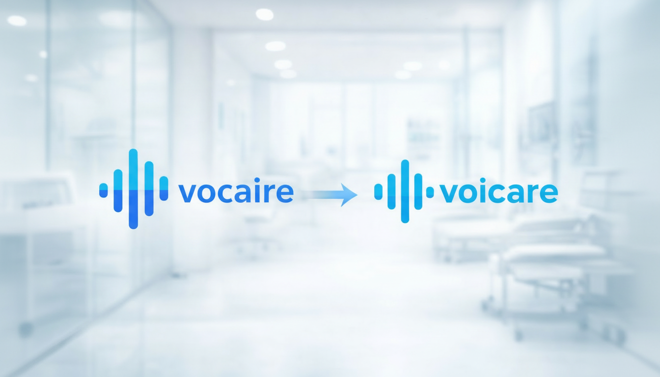 Vocaire til Voicare logo transformation